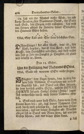 402-410, Das 13. - 14. Gebet