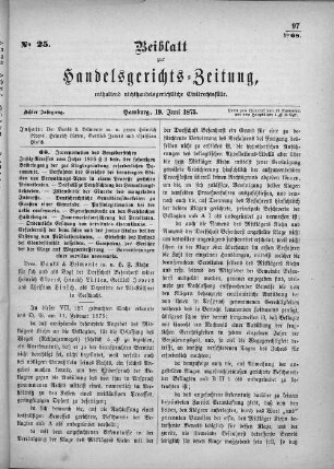 No. 25. 19. Juni 1875