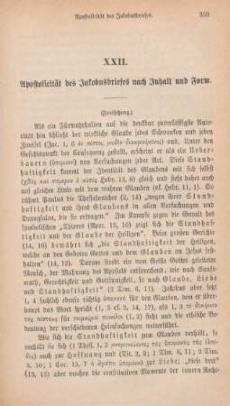 359-373 Apostolicität des Jakobusbriefes nach Inhalt und Form : Fortsetzung