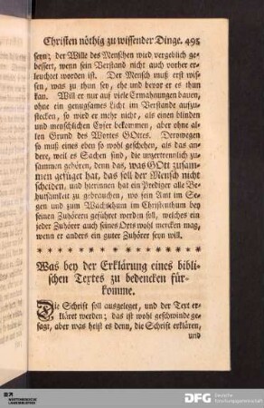Was bey der Erklärung eines biblischen Textes zu bedencken fürkomme