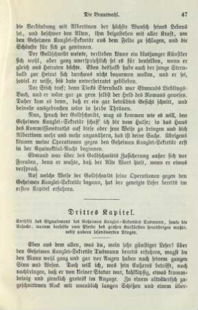 Drittes Kapitel: Enthält das Signalement des Geheimen Kanzlei-Sekretärs Tusmann ...