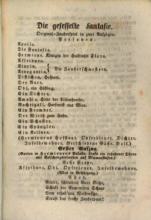 Ferdinand Raimunds sämmtliche Werke : Herausgegeben von Johann Nep. Vogl. 7