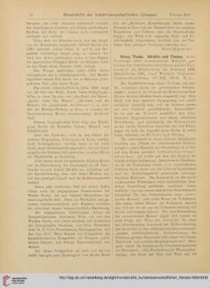 [Rezension von: Henry Thode, Böcklin und Thoma. Acht Vorträge über neudeutsche Malerei, gehalten für ein Gesamtpublikum an der Universität zu Heidelberg im Sommer 1905]