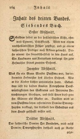 Inhalt des dritten Bandes.