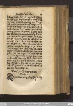 Von der Latwergen/ Micleta.