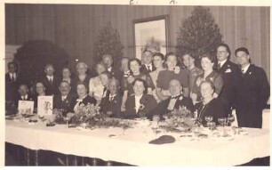 Gruppernfoto der Hochzeitsgesellschaft Silberhochzeit Familie Savelkoul 1939