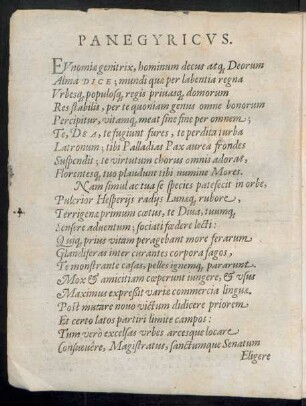 Panegyricus.