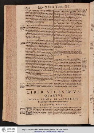 Liber XXIV. Titulus I.
