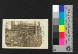Feldpostkarte an seine Eltern in Buchholz, Kreis Harburg von Konrad Brau aus dem Felde