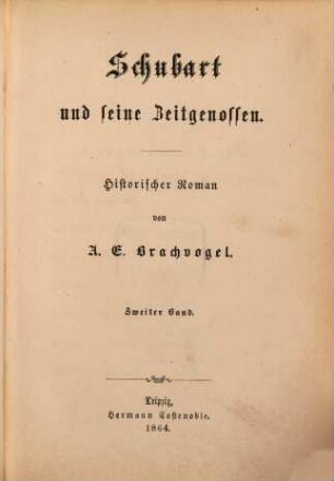 Schubart und seine Zeitgenossen : historischer Roman, 2