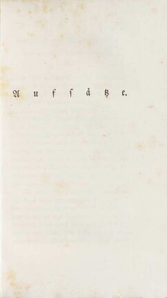 Aufsätze.
