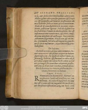 De dysenteria ex ventris profluvio excitata, rheumatica dicitur. Caput VIII.