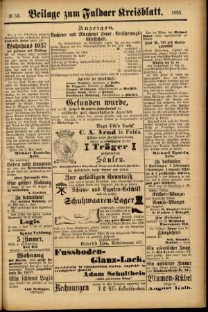 Zweite Ausgabe vom Samstag, den 04. Mai 1895.