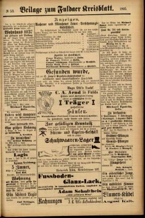 Zweite Ausgabe vom Samstag, den 04. Mai 1895.