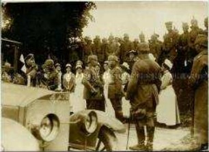 Wilhelm II. besucht die Westfront an der Aisne