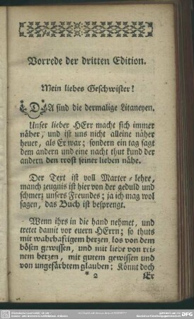Vorrede der dritten Edition