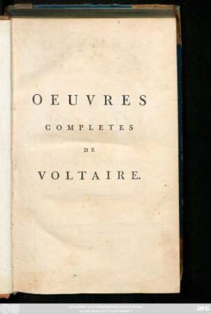 T. 7 = T. 7: Oeuvres Completes De Voltaire