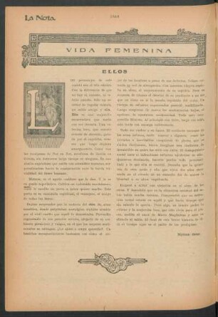 Vida femenina : Ellos