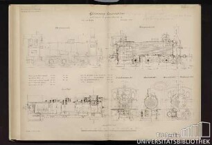 Güterzug-Locomotive mit innen liegender Steuerung.