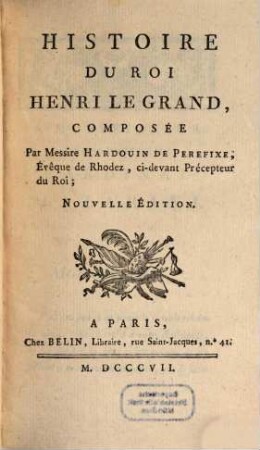 Histoire du roy Henry le Grand