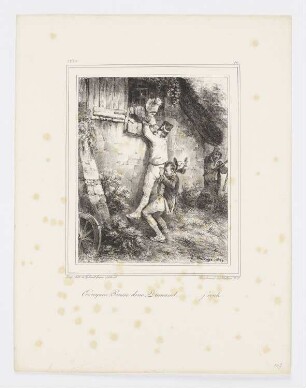Cré coquin, pousse donc Dumanet..., Blatt 10 der Folge "Album pour 1830"