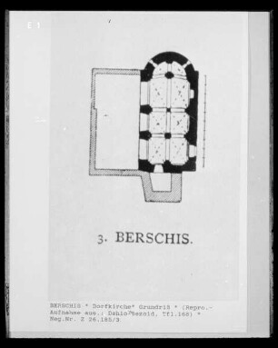 Grundriss der Kapelle Sankt Georg in Berschis