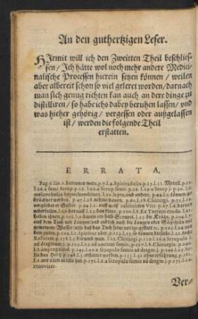 An den guthertzigen Leser.