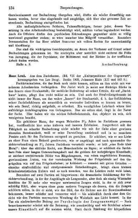 134-136, Hans Leuß, Aus dem Zuchthause. (Bd. VII der "Kulturprobleme der Gegenwart"), 1903