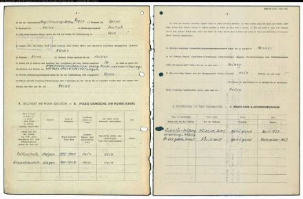 Entnazifizierung Jakob Brueckmann , geb. 13.03.1887 (Postinspektor)