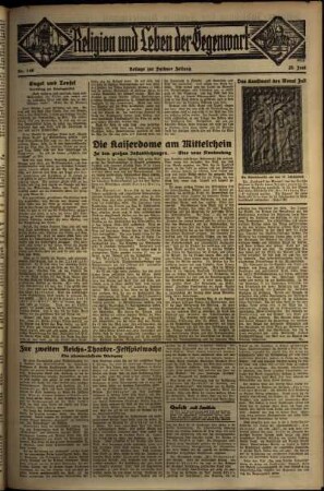 Dritte Ausgabe vom Samstag, den 29. Juni 1935.