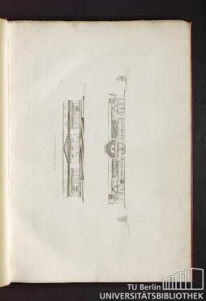 Pl. 2. Coupe et elevation du museum de monsieur Gisors.