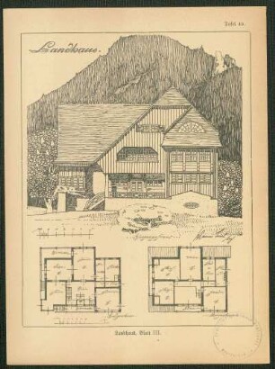 Landhaus, Blatt III