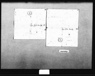 Vier Grundrisse der Stockwerke und Aufriss des Seehauses (5 Blatt Quart, Tinte)