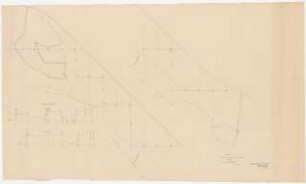 Siedlung Hinrichssegen, Bruckmühl: Lageplan 1:1000, 3. Bauabschnitt; Schnitte