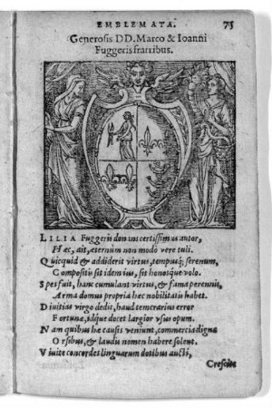 Generosis DD. Marco & Ioanni Fuggeris fratribus.