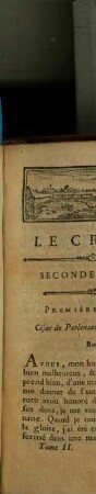 Le crime, ou lettres originales, contenant les aventures de César de Perlencour. 2. (1789). - 240 S.