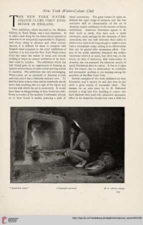 26.1905 =Nr. 102: The New York water-colour Club's first exhibition in England