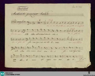 L' Italiana in Algeri. Excerpts - Don Mus.Ms. 1692 : V (4), orch