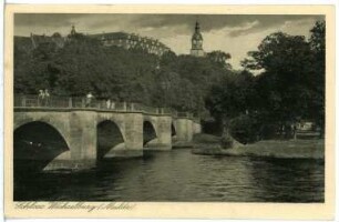 Wechselburg. Schloss und Muldenbrücke