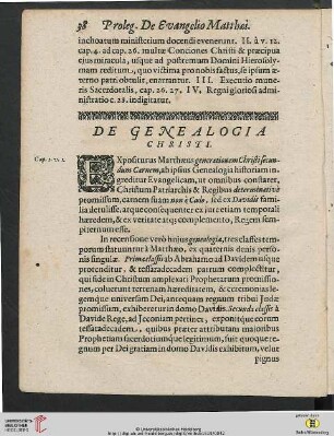 De Genealogia Christi