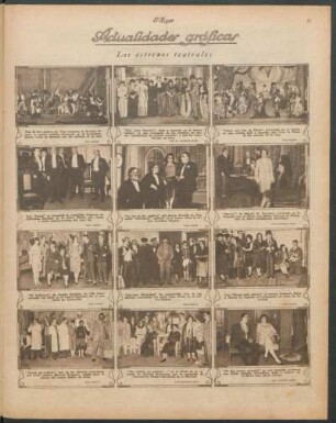 Actualidades gráficas : Los estrenos teatrales