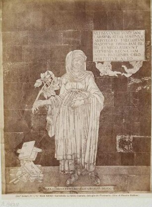 Giovanni di Maestro Stefano: Sibylle von Cumae, Detail des Fußbodens im Dom von Siena