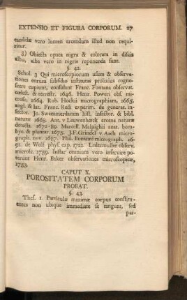 Caput X. Porositatem Corporum Probat