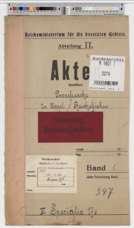 Prozeßsache Jos. Vogel gegen Reichsfiskus