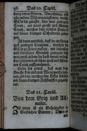 Das 21. Capitl. - Das 30. Capitl.