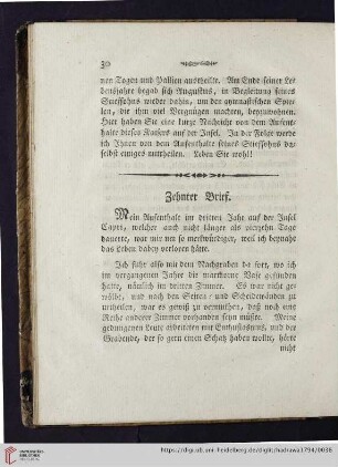 Zehnter Brief