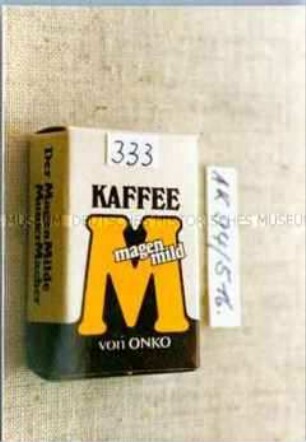 Spielzeug-Faltschachtel für "KAFFEE magenmild von ONKO"