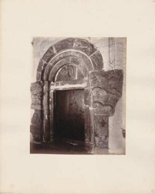 Portal des Rittersaales im Schloss Tirol in der Gemeinde Tirol bei Meran