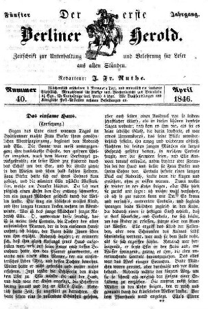Nummer 40, April 1846