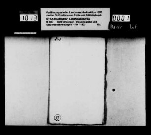 Steuerbeschreibungen und Steuerregister im Amt Wasseralfingen
